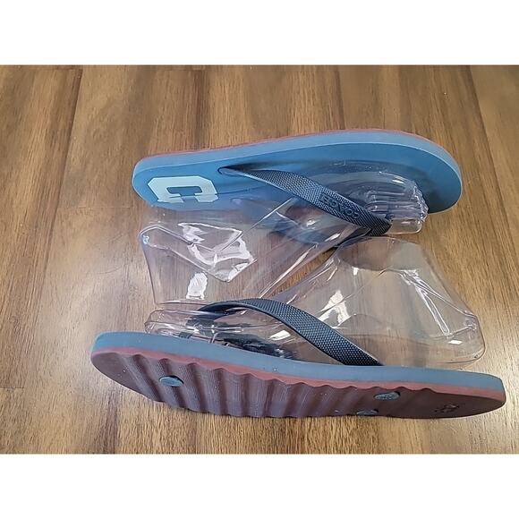 Coach Zak Flip Flops Varsity Logo Denim Blue Women’s Size 7 US GUC - Picture 5 of 8